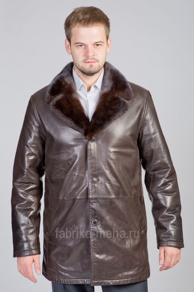 Мужские кожаные куртки на мутоне по 28800 рублей